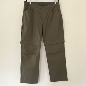 Eddie Bauer Convertible Tech Pants Mens 36x30 Zip Off Hiking Trail Performance